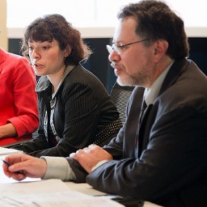 Consecutive interpretation at a conference table
